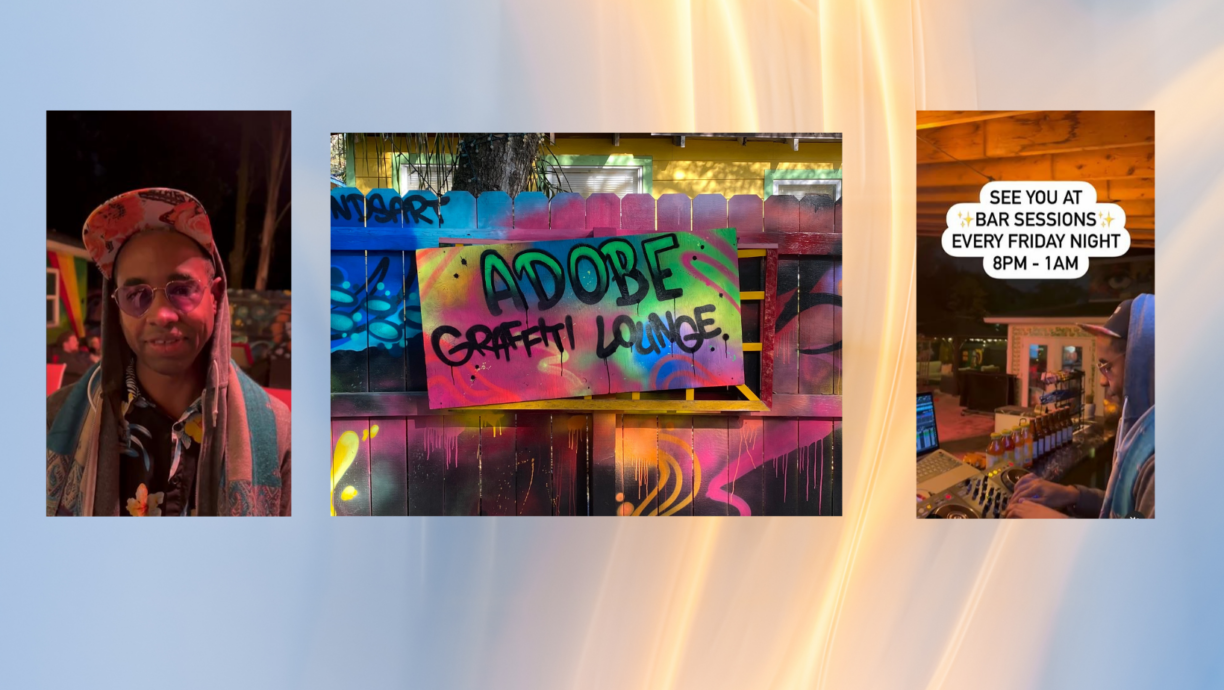 Adobe Graffiti Lounge Village of the Arts Bradenton Kava Kratom 1